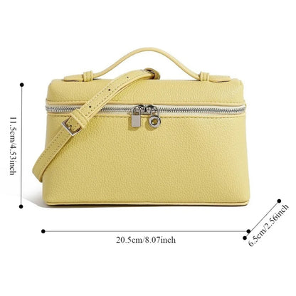 Lychee Grain Patent Leather Shoulder Bag for Women