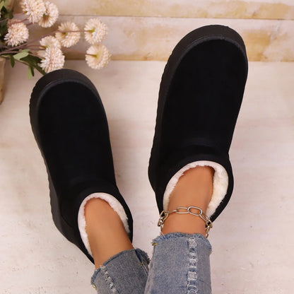 Sheepskin Wool Low-Cut Warm Comfortable Boots for Women
