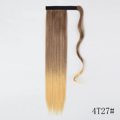 Long Straight Clip-in Ponytail Hair Extension Black