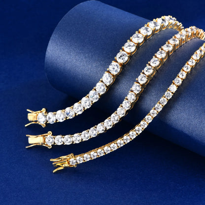 Moissanite Tennis Bracelet in S925 Sterling Silver