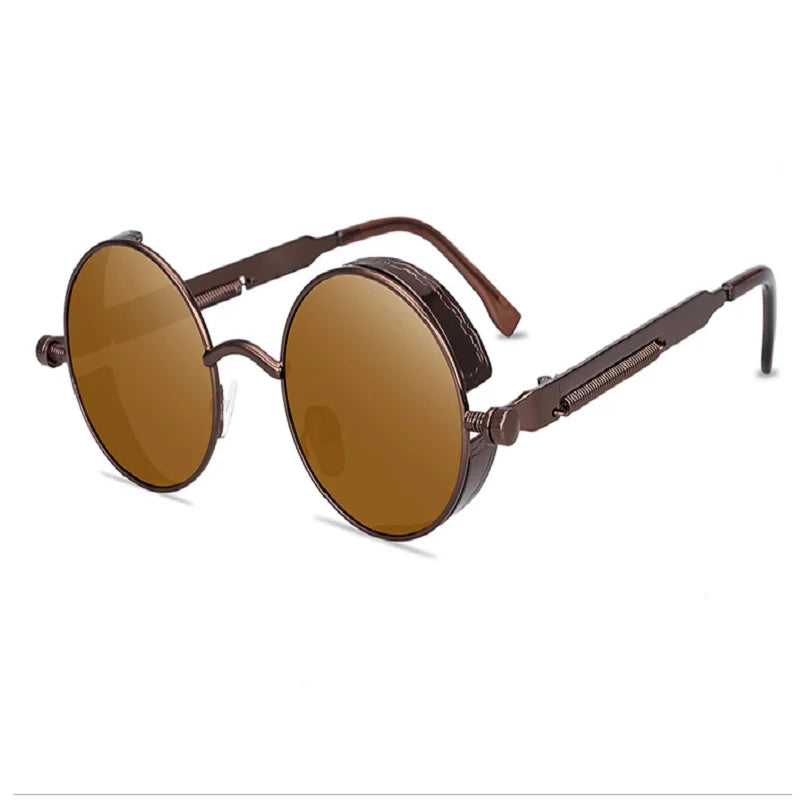 Metal Alloy Round Sunglasses for Men