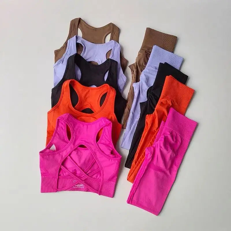Women's 2PCS Sports Bra and Leggings Set for Yoga