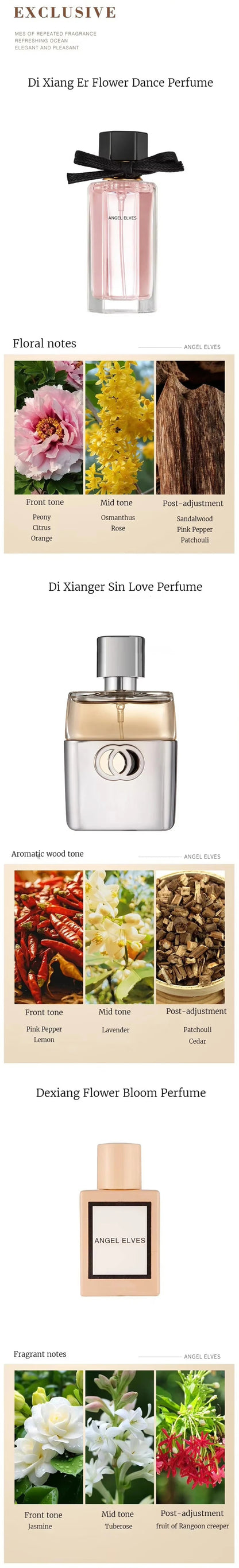 Floral Scent Spray Perfume for Women 120ml Gift Set