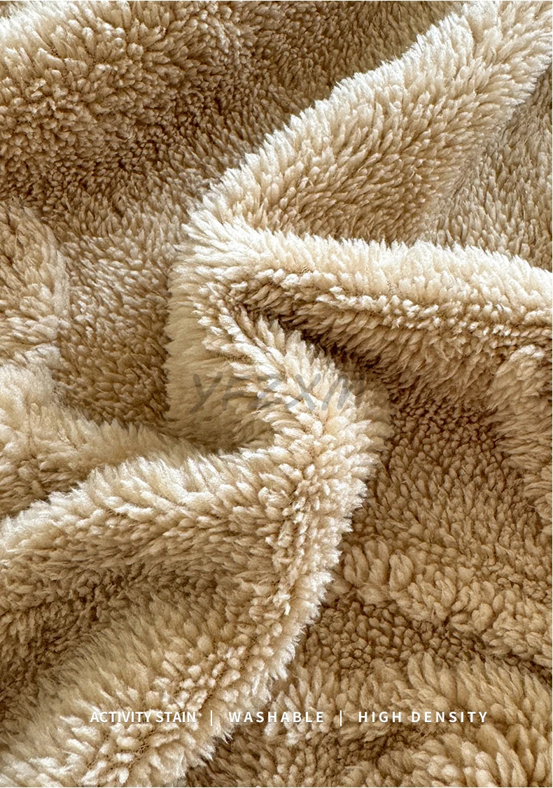 Coral Fleece Autumn Blanket with 3D Butterflies