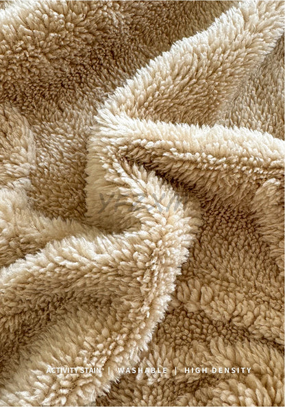 Coral Fleece Autumn Blanket with 3D Butterflies