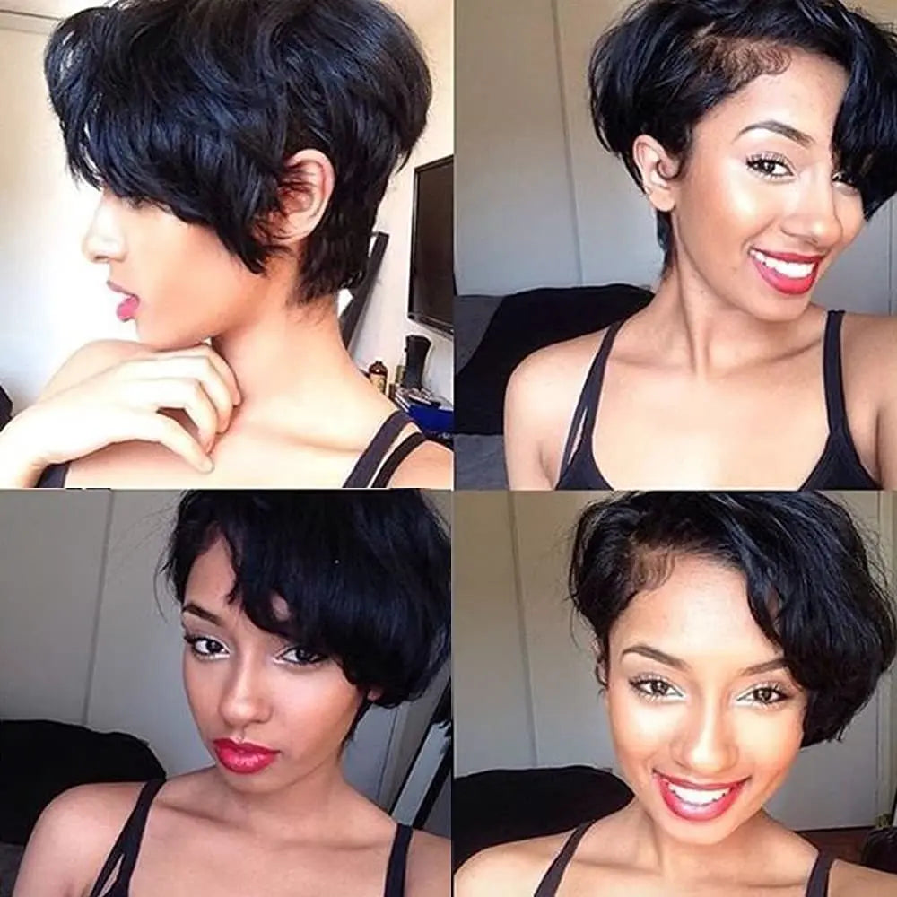 Short Pixie Cut Lace Front Wig for Black Women