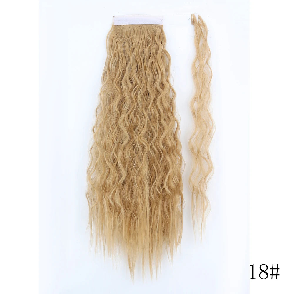 Long Straight Clip-in Ponytail Hair Extension Black