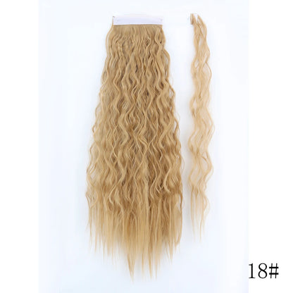 Long Straight Clip-in Ponytail Hair Extension Black