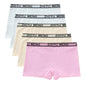 Teenage Girls Cotton Panties Solid Color Mid Waist Briefs