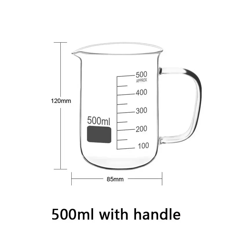 Glass Measuring Cup With Handle Heat-resistant 50-1000ml