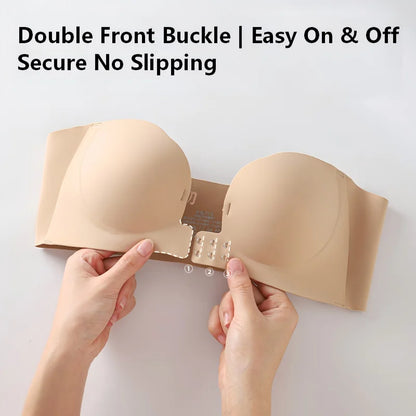 Wireless Strapless Pushup Bra 3D Molded Petal Design