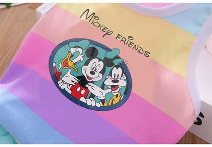 Cartoon Printed Vest and Shorts Set for Kids