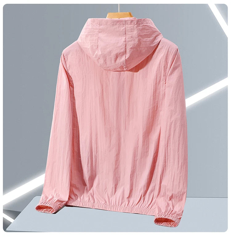 Men's Thin Ice Silk Hooded Sun Protection Jacket
