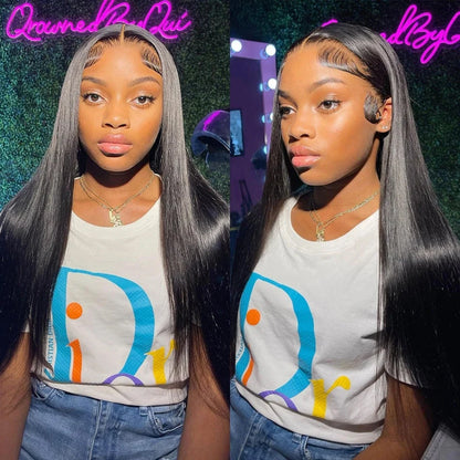 Bone Straight 13x6 HD Lace Frontal Wig 200% Density