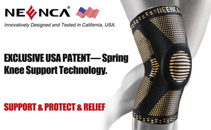 NEENCA Copper Knee Brace with Patella Gel Pad
