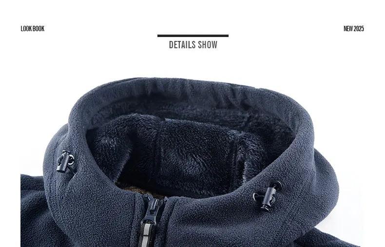 Men's Winter Polar Fleece Tactical Jacket