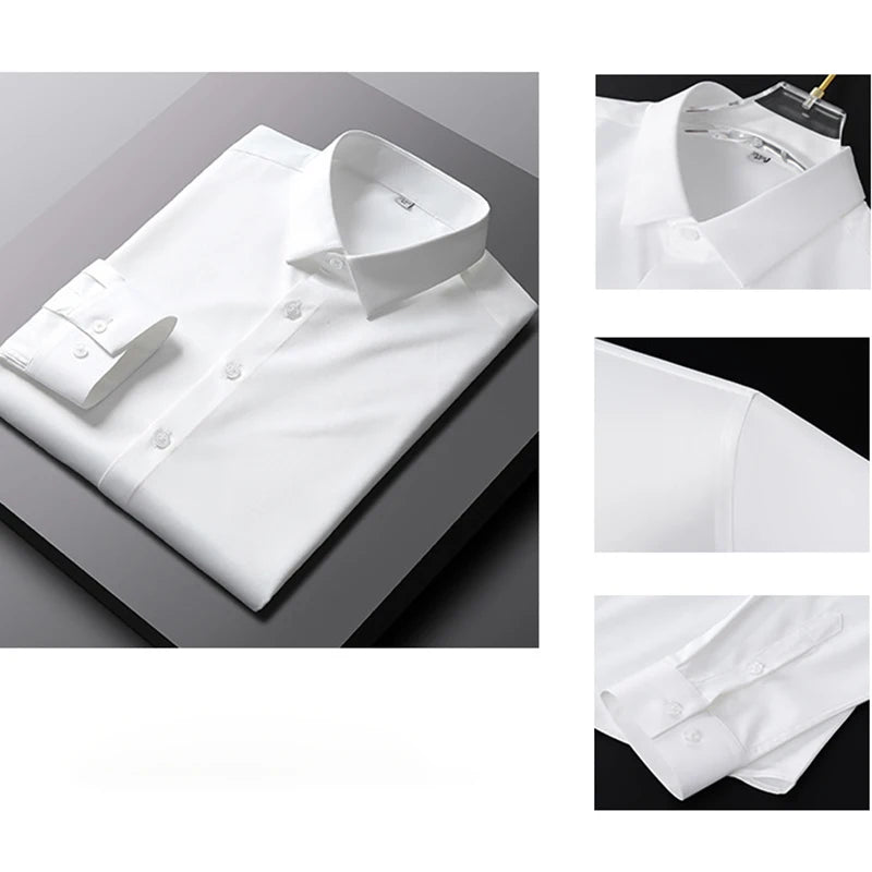 Men's Long Sleeved Solid Color Casual Shirt