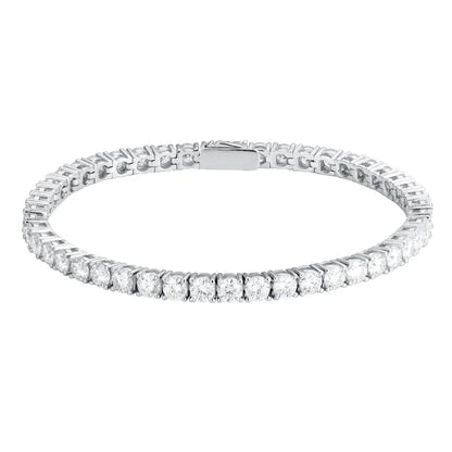 Moissanite Tennis Chain Bracelets 925 Sterling Silver