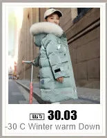 Winter Down Jacket for Boys and Girls Thicken Snowsuit