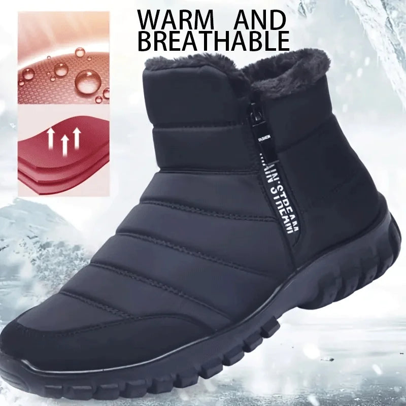 Men's Winter Zipper Snow Ankle Boots