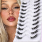 YSDO 5/10 Pairs Natural Soft Black Half Lashes