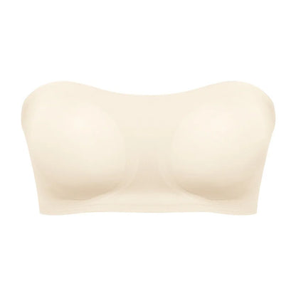 Women's Strapless Push Up Bra Removable Padded Seamless