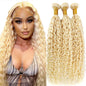 613 Blonde Deep Wave Human Hair Bundles 28 30 32 Inch