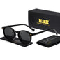 HBK Fashion Sunglasses Men Round TR90 Frame UV400