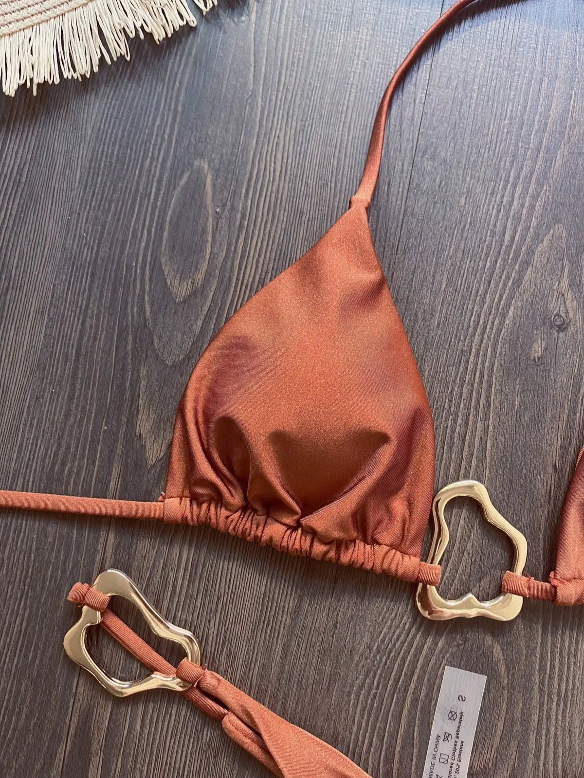 Halter Neck Micro Bikini Set Women Solid Swimwear