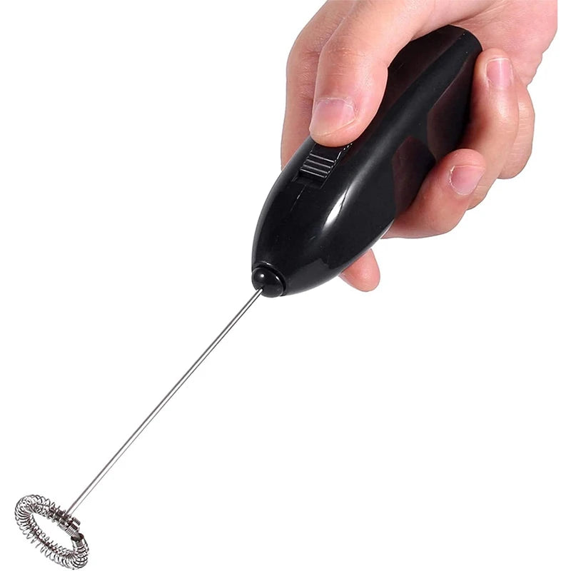 Mini Battery Powered Electric Egg Beater Stainless Steel