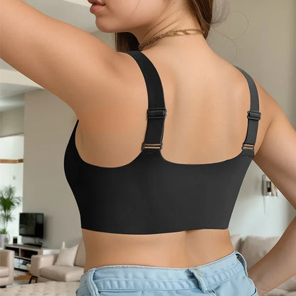 FallSweet Women's Wireless Bralette Front Closure Thin Cup