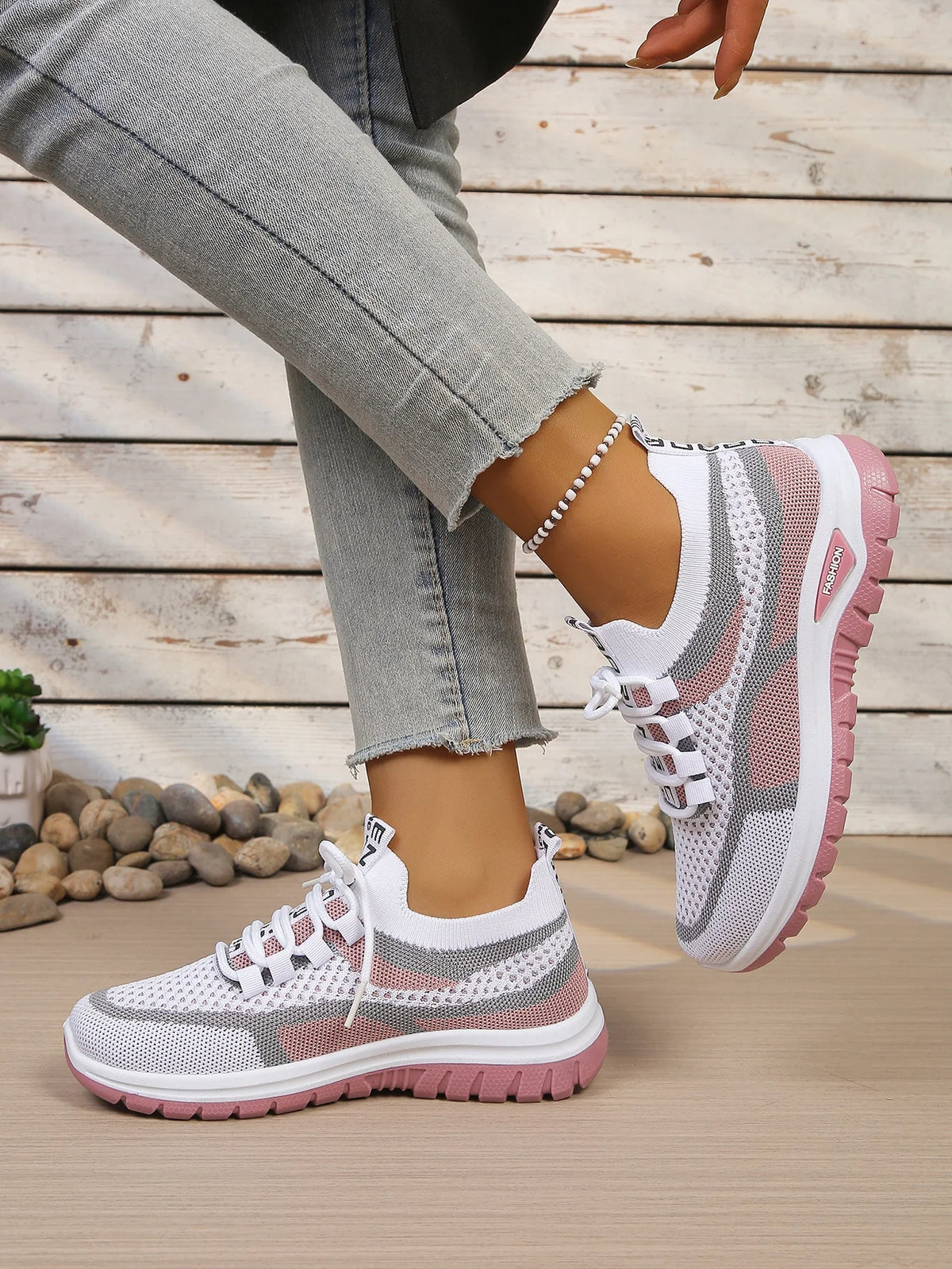 Women's Double-Color Canvas Work Sneakers