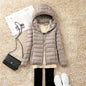 Women Hooded Puffer Jacket Plus Size Lightweight