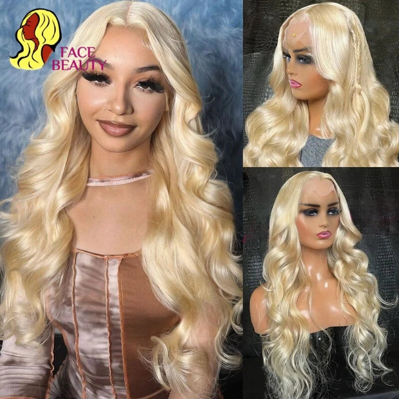 360 Lace Frontal Wig 613 Blonde Body Wave Human Hair