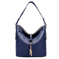 Zency Red Genuine Leather Hobo Shoulder Bag