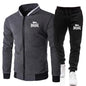 Men's Casual Spring and Autumn Zipper Jacket Set