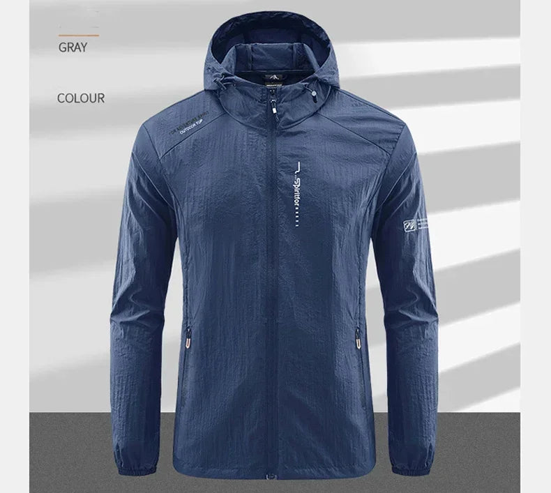 Men's UV Protection Quick Dry Windbreaker Jacket