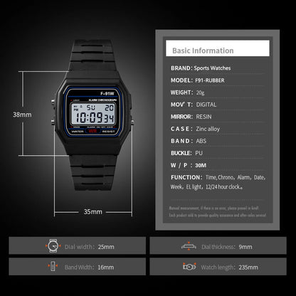 Luxury Digital Military Sport Watch Waterproof for Kids