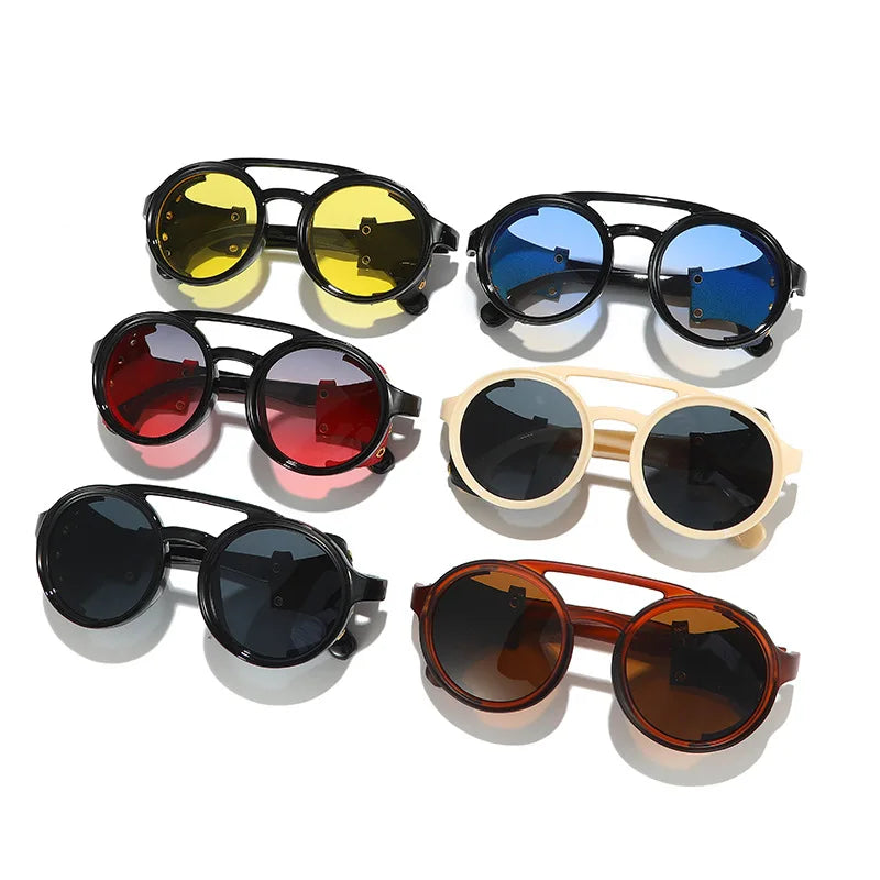 Retro Round Sunglasses for Men and Women UV400