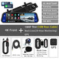 10 Inch 4K Dash Cam Rearview Mirror with GPS and WiFi