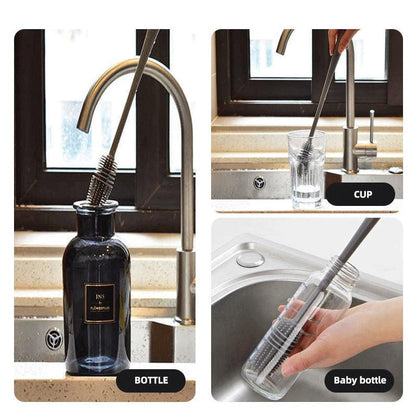 Silicone Long Handle Bottle and Cup Cleaning Brush