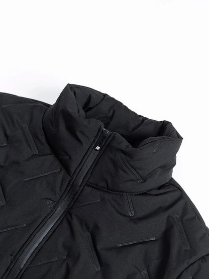 Mid-Length Quilted Padded Jacket for Men
