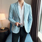 Men's Slim Fit Velvet Blazer Coat for Business and Weddings