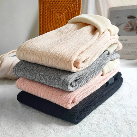 Warm Cashmere Pants for Girls Plus Velvet Trousers