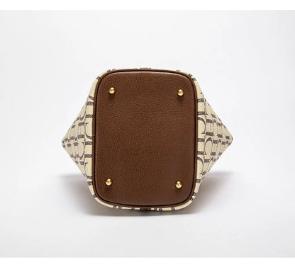 Large Capacity Women's Shoulder Bag with Letter Print