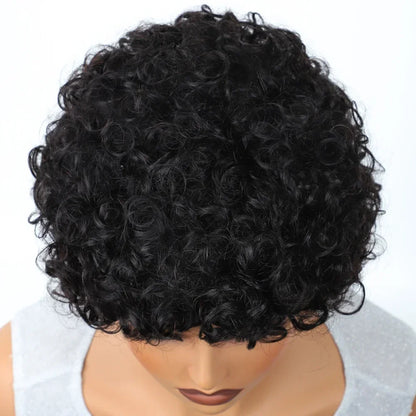 Brazilian Afro Puff Pixie Bob Wig 99J Natural Brown