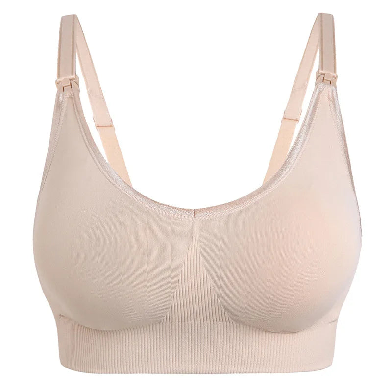 Wire-free Nursing Bra for Maternity Women in Natural Color