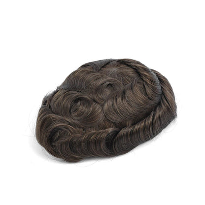 Topunique Swiss Lace Men Toupee Hair Replacement System
