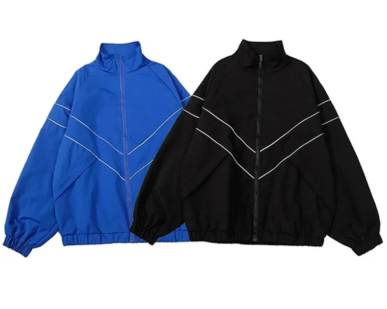 Men's Patchwork Color Block Varsity Jacket