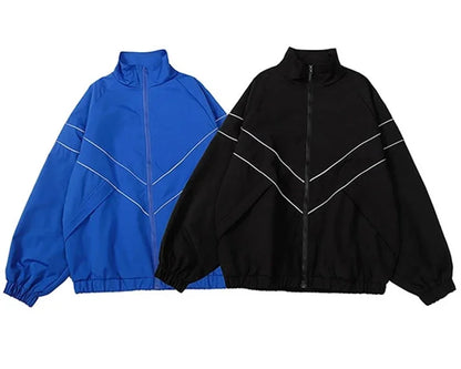 Men's Patchwork Color Block Varsity Jacket